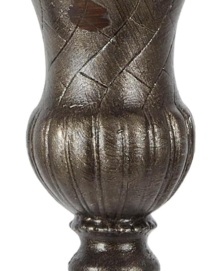 Decor Therapy Alice Traditional Floor Lamp, Antique Gesso 60" x 14" - LeafyLoom