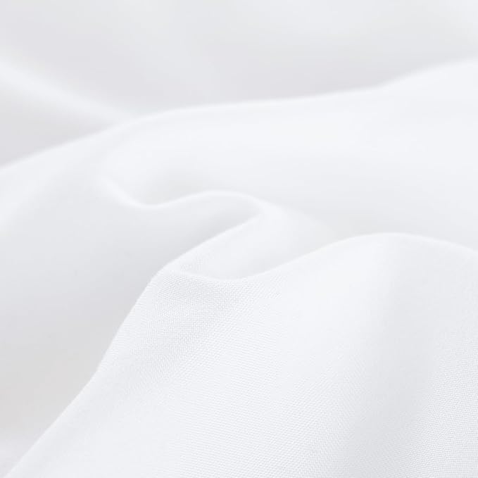 Queen Comforter Set White Comforter Boho Solid Color Bedding Comforter Set for All Season Soft lightweight Microfiber 3PCS Reversible Comforter Set (1 Comforter, 2 Pillowcases) - LeafyLoom
