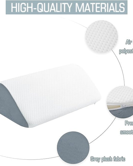 Wedge Pillow for Knee Bed Wedge Pillow for Sleeping, Wedge Pillows for After Surgery Leg Pillow for Sciatica Back Knee Hip Ankles Back Pain Relief - LeafyLoom