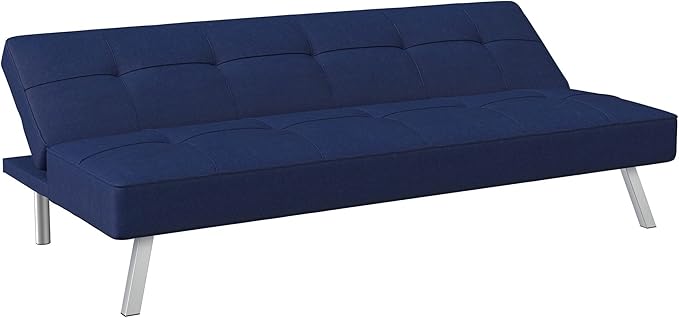 Serta Rane Futon, Navy Blue - LeafyLoom