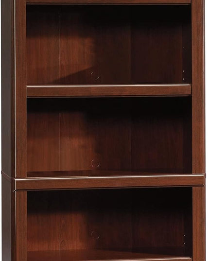Sauder Heritage Hill Library/Book shelf, L: 29.80" x W: 12.99" x H: 71.26", Classic Cherry finish - LeafyLoom