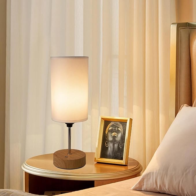Cordless Lamps Table Lamp Small Light Bedroom Office Desk Battery Operated Rechargeable Dimmable Touch 5000mah Led Portable Outdoor Memory Night Patio Dining Wireless Restaurants Home (White) - LeafyLoom