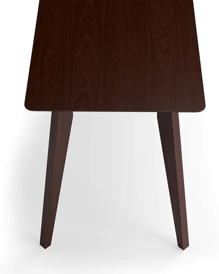HON Basyx BSX55WPLMWMW Modern Home Office Wood Computer Desk, 55", Walnut - LeafyLoom