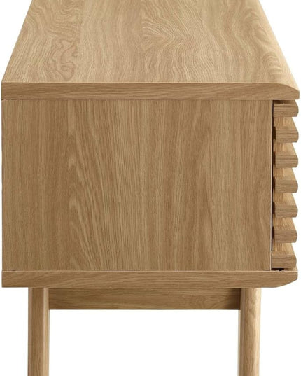 Modway Render Mid-Century Modern Low Profile 48 Inch TV Stand in Oak, 48" - LeafyLoom