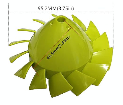 529437003/529437004/529437001 Blower Fan Compatible with Fits Ryobi Ryobi 18 Volt Blower Fan P2108 P21081 P21081VN P21081VNM - LeafyLoom