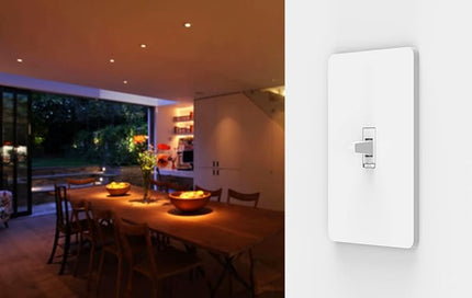 Zooz 800 Series Z-Wave Long Range Toggle Dimmer ZEN74, White | Direct 3-Way (No Add-On Switch Needed) | Z-Wave Hub Required ZOOZ