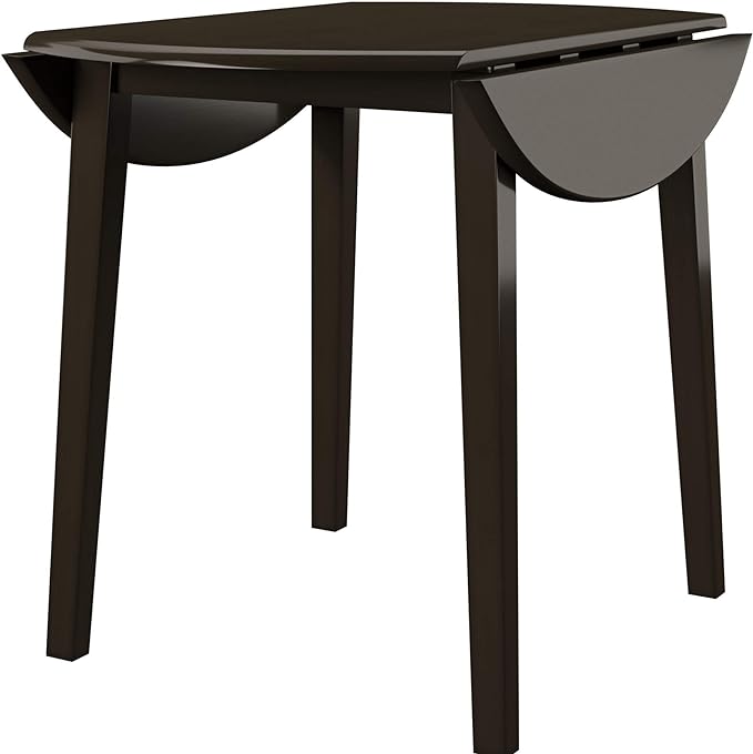 Signature Design by Ashley Hammis Round Dining Room Drop Leaf Table, Dark Brown - LeafyLoom