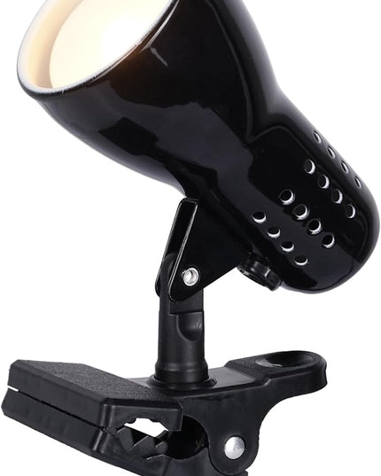 Catalina Lighting 24290-000 Adjustable LED Mini Clip Reading Lamp, Multipurpose Clip Lamp for Office, Dorm, or Bedroom, Smart Home Compatible, LED Bulb Included, 5", Black - LeafyLoom