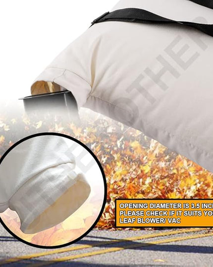 Universal Leaf Vacuum Blower Bag Bottom Debris Dump Bag - for Vacuum Leaf Blowers and Ultra Blower Rake, Compatible with Craftsman Black+Decker Husqvarna Toro leaf blower bag Replacement - LeafyLoom