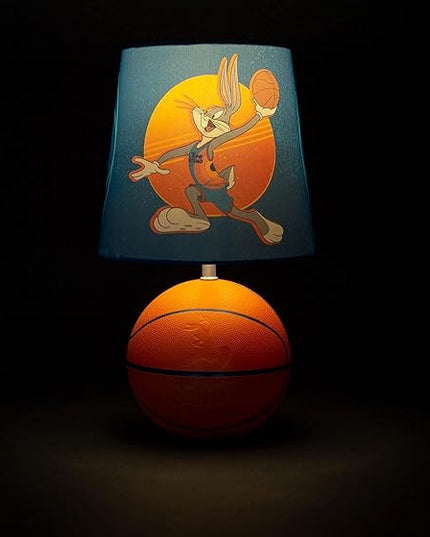 Space Jam 2: A New Legacy Tune Squad Basketball 3D Desk Lamp, Bugs Bunny Mood Light | Home Decor Accessories And Room Essentials | Official Looney Tunes Collectible | 14 Inches Tall - LeafyLoom