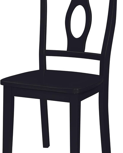 DOREL Living Aubrey 5 piece Traditional Height Pedestal Dining Set - LeafyLoom