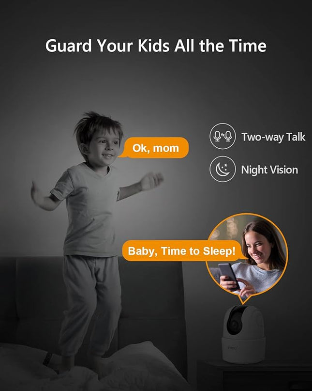 Imou 2K WiFi Security Camera Indoor Pet Dog Baby Camera with AI Human/Motion/Sound Detection, 360° Wireless IP Home Security Camera, Smart Tracking, Siren, Night Vision, 2-Way Audio, Works with Alexa Imou