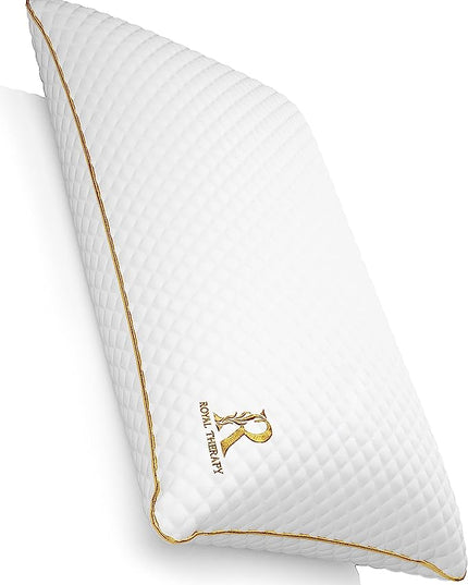 Royal Therapy King Size Pillow, Memory Foam Pillow, Adjustable Pillow for Side Sleepers, Pillow for Neck & Shoulder, King Pillows, Bed Pillow, Cooling Pillow, Bed Pillow, Firm Pillow, Sleeping Pillow - LeafyLoom