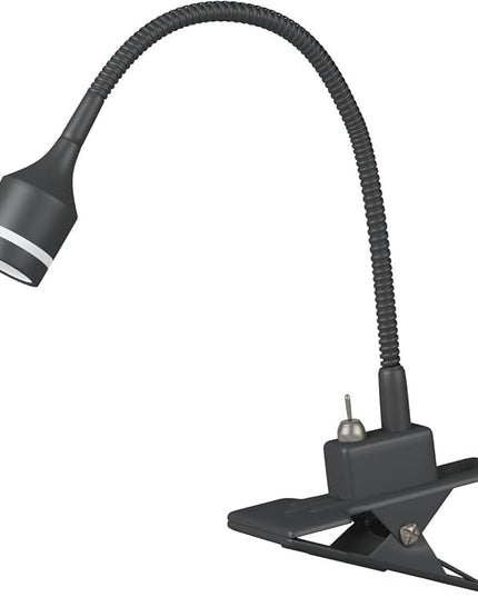 Adesso 3217-01 Prospect 9.5" -14.5" LED Clip Lamp, Black, Smart Outlet Compatible - LeafyLoom