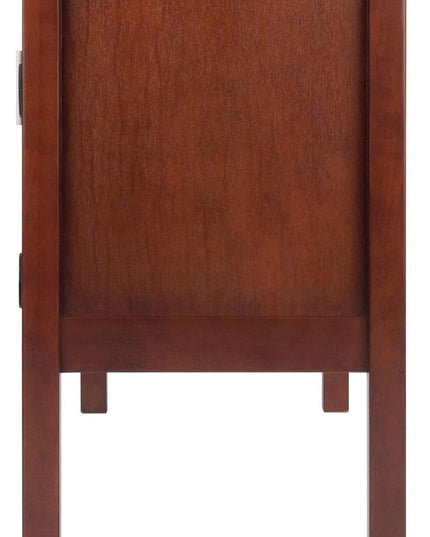 Winsome Wood Emmett Writing Desk, Walnut - LeafyLoom