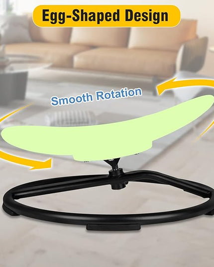 Kids Sensory Swivel Chair, Autism Spinning Chair for Kids Sensory, Sensory Toy Chair, Training Body Coordination, No Assembly Required (Light Green) - LeafyLoom