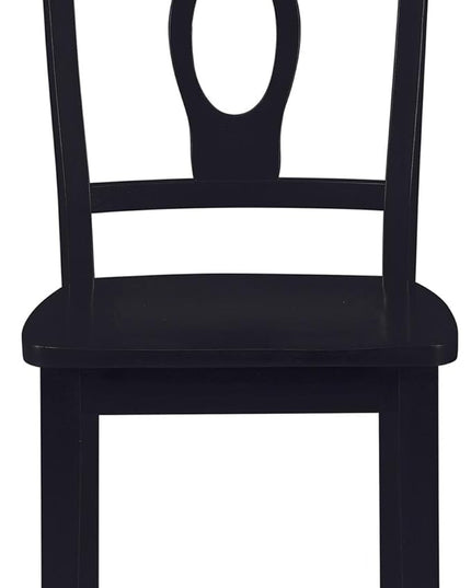 DOREL Living Aubrey 5 piece Traditional Height Pedestal Dining Set - LeafyLoom