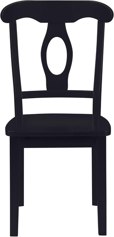 DOREL Living Aubrey 5 piece Traditional Height Pedestal Dining Set - LeafyLoom