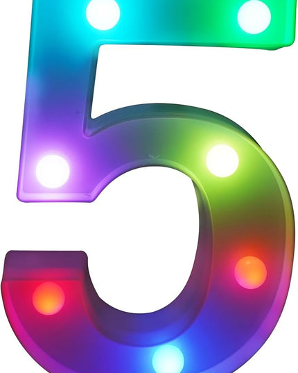 Letter LED Lights, Colors Changing LED Marquee Letter Lights, Dimmable Night Lights for Wedding, Birthday, Holiday, Party, Bar, Christmas Decoration,Dorm Room Decor-Multicolor 5 - LeafyLoom