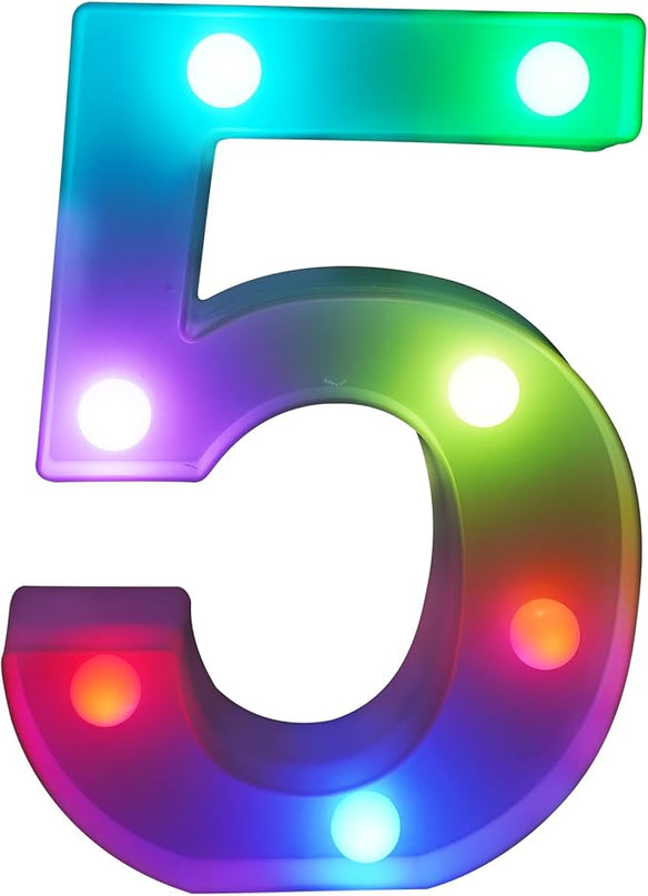 Letter LED Lights, Colors Changing LED Marquee Letter Lights, Dimmable Night Lights for Wedding, Birthday, Holiday, Party, Bar, Christmas Decoration,Dorm Room Decor-Multicolor 5 - LeafyLoom