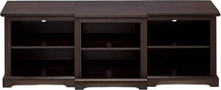 Rockpoint 70inch Modern TV Stand Storage Media Console Entertainment Center for TVs up to 80,Espresso - LeafyLoom