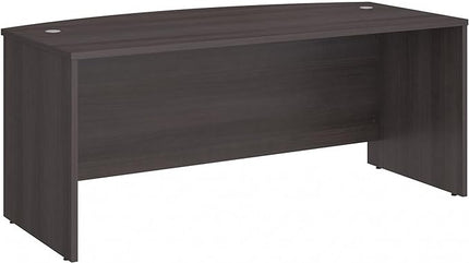 Bush Business Furniture Studio C Bow Front Desk, Computer Table for Home or Professional Office, 72W x 36D, Storm Gray - LeafyLoom