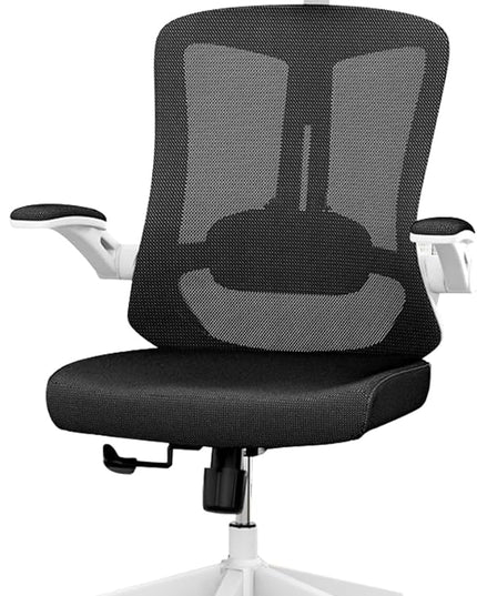 Ergonomic Office Chair - Comfy Desk Chairs with Wheels and Arms, 500LB Heavy Duty Mesh Computer Chairs with Comfortable Head Lumbar Back Support for Office, Study, Bedroom and College Dorm - LeafyLoom