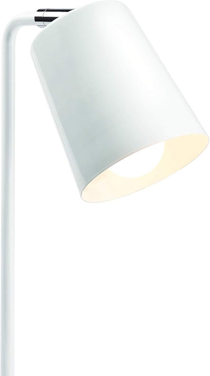 Newhouse Lighting NHDK-OS-WH Oslo Contemporary Desk Lamp with LED Bulb Included, White - LeafyLoom