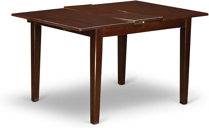 East West Furniture Norfolk Dining Room Rectangle Kitchen Table Top with Butterfly Leaf, 32x54 Inch, Nft-mah-t - LeafyLoom