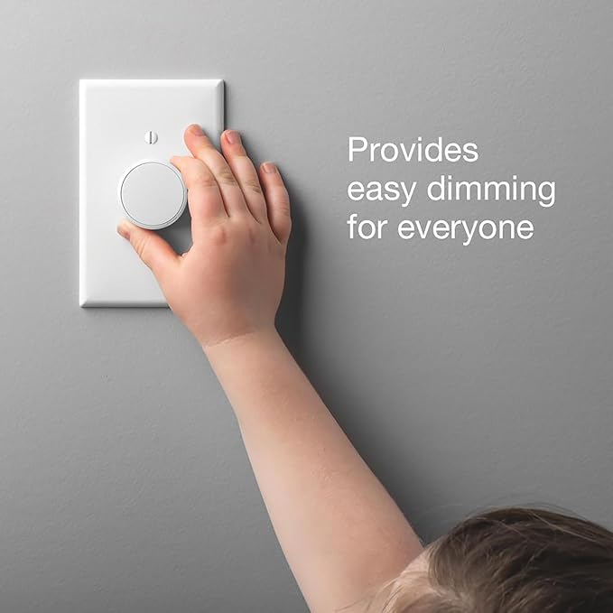 Lutron Aurora Smart Bulb Dimmer Switch with Screwdriver | for Philips Hue Smart Bulbs | Z3-1BRL-WH-L0-A | White Lutron