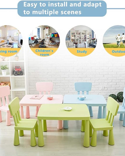 Children's Chair Kindergarten Baby Learning Chair Plastic Game Chair Removable - LeafyLoom