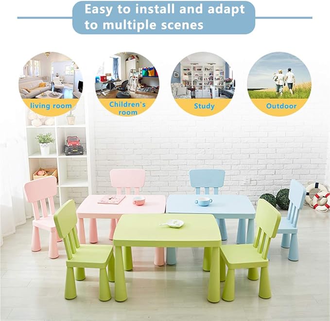 Children's Chair Kindergarten Baby Learning Chair Plastic Game Chair Removable - LeafyLoom