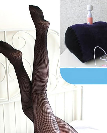 Inflatable Breads Pillow, Bed Wedges & Body Positioners Pillow, Traveling Pillow, Body Position Cushion, Rocking Pillow, Surface Flocking for Sleeping Traveling Yoga (G-Shape) - LeafyLoom