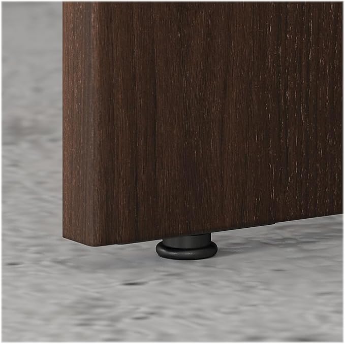 Bush Business Furniture Studio C 72-inch W Bow Front Computer Desk, Black Walnut (SCD172BW) - LeafyLoom