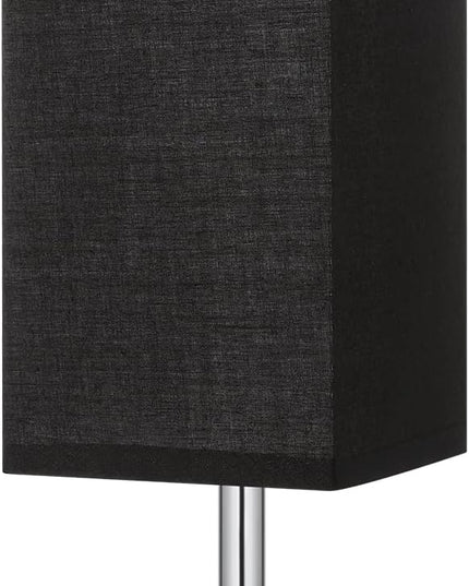 Touch Bedside Table Lamp For Nightstand - 3-Way Dimmable Night Lamp with USB A + Type C Charging Ports and two AC Outlets, Small Desk Light with E26 LED Bulb for Bedroom Living Room Dorm Office,BLACK - LeafyLoom