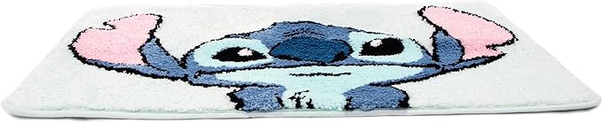 Jay Franco Disney Lilo & Stitch Floral Fun Tufted Polyester Bath Rug, Kids Bath (Official Disney Product) - LeafyLoom