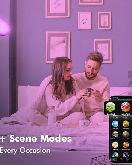 Smart RGB Floor Lamp 24W/2000LM Standing Bright Tall LED Sky Floor Lamp with Remote Dimmable Color Changing Modern Black Pole Touch Control Torchiere Stand Up Lamp Warm for Living Room Bed Room Office - LeafyLoom
