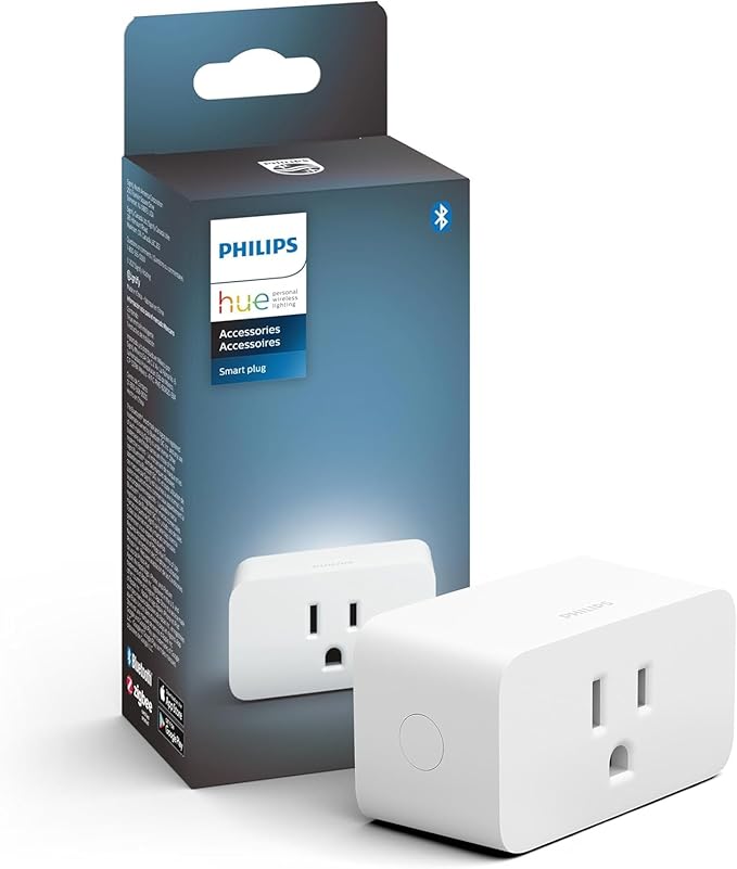 Philips Hue Smart Plug, White - 1 Pack - Turns Any Light Into a Smart Light - Control with Hue App - Compatible with Alexa, Google Assistant, and Apple HomeKit PhilipsHue
