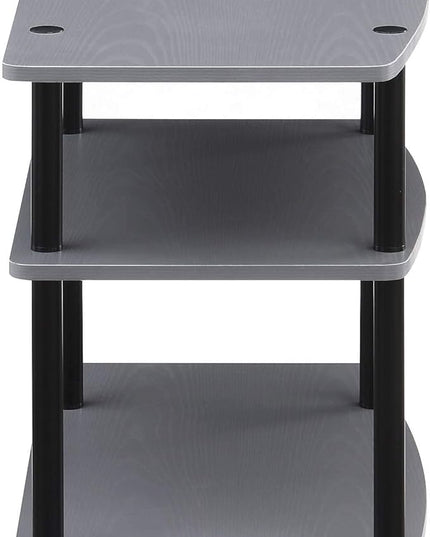 Convenience Concepts Designs2Go 3-Tier TV Stand, 31.5", Gray/Black - LeafyLoom