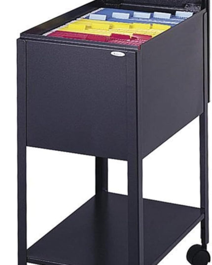Safco Products 5361BL Standard Mobile Tub File with Lock, Letter Size, Black - LeafyLoom
