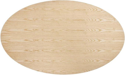 Modway Lippa Dining Table, 78", Gold Natural - LeafyLoom