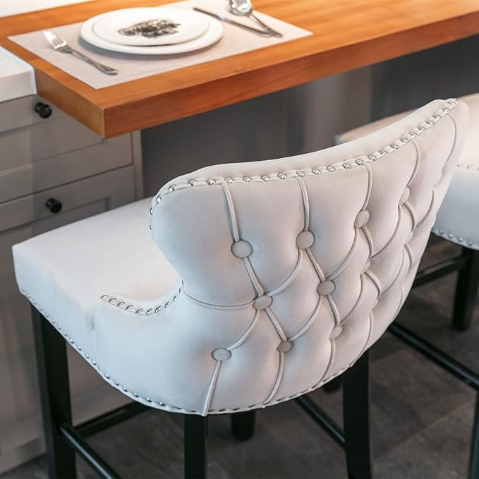 NicBex Haerin-SD-00379-LWJ Dining Chairs, 22"x19"x37", Beige - LeafyLoom