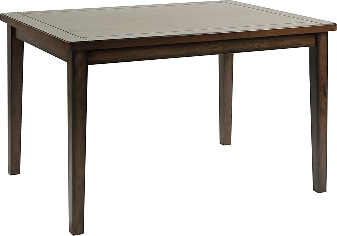 NicBex Dining Table Set for 4 Kitchen Table Set 5Pc Dining Set Wooden Furniture Kitchen Set with 1 Table and 4 Faux Leather Upholstery Chairs for Kitchen, Bar, Living Room, Brown Mix - LeafyLoom