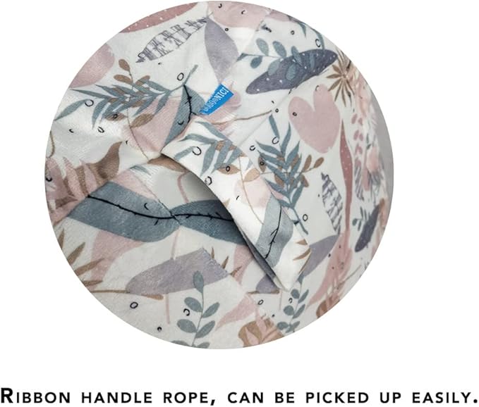 Bean Bag Chair COVER -(NO BEANS) for kids Teens, zipper opening, soft velvet, X-Large (34" leaves) - LeafyLoom