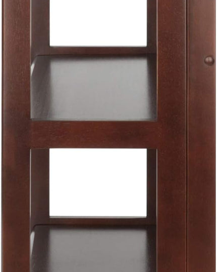 Winsome Wood Terry Shelving, Walnut, 3 - LeafyLoom