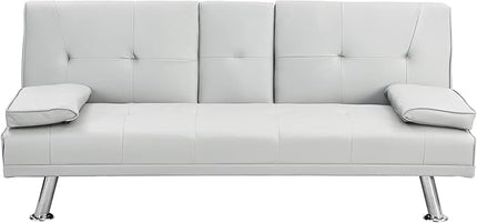 NicBex Rose-SF-00545-DX Sofas, 67" W x 31" D x 33" H, White - LeafyLoom