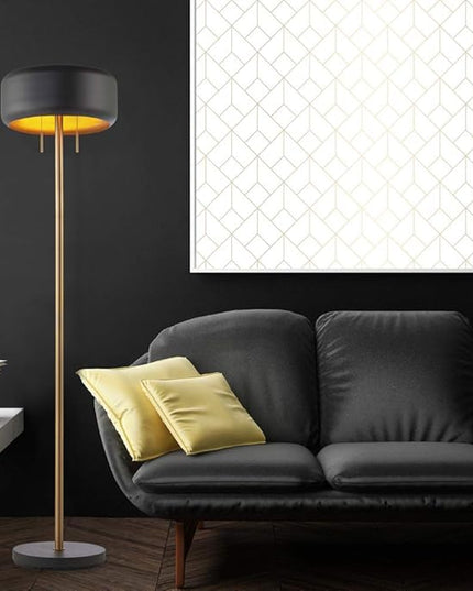 Globe Electric 67346 Novogratz x Globe Floor Lamp, Dark Gray - LeafyLoom