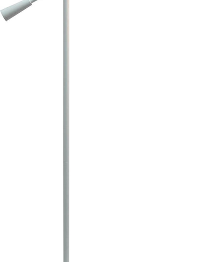 Elegant Designs LF1030-WHT Pivot Arm Glass Shade Floor Lamp, White - LeafyLoom