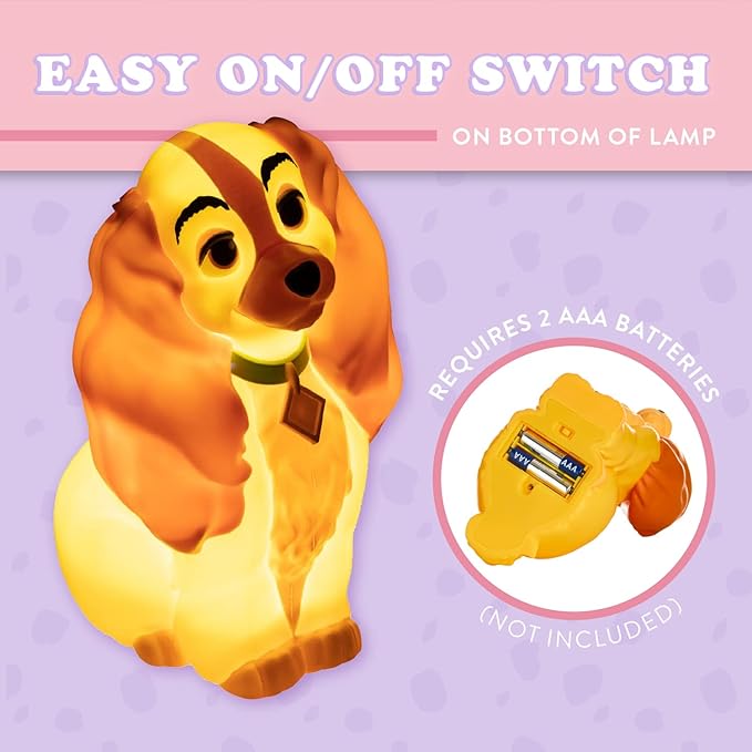 Paladone Lady and The Tramp Light | Disney Home Décor | Officially Licensed Merchandise - LeafyLoom