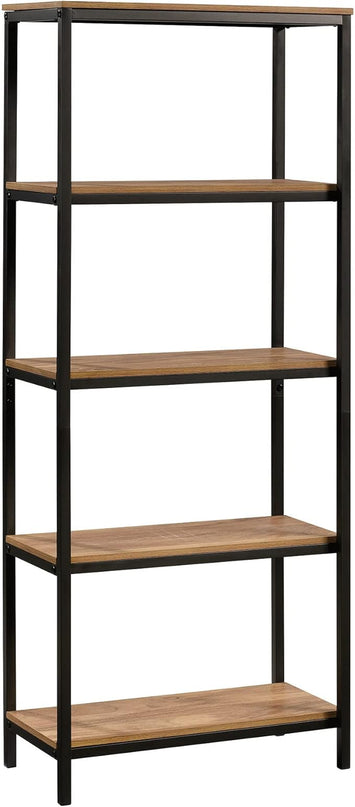 Sauder North Avenue Tall 4-Shelf Bookcase/ Book shelf, Sindoori Mango finish - LeafyLoom